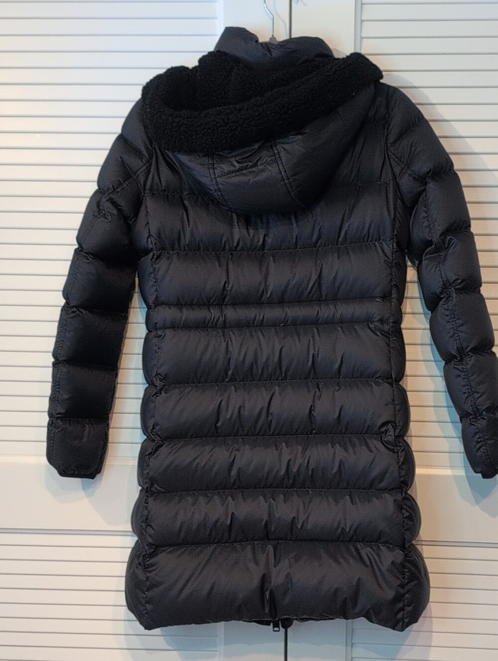 Coach Long Slim Puffer Black Coat NWT Size S - Picture 3 of 12